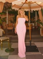 Sandrine Strapless Maxi Dress - Pink