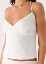 Sangria Top - White - 图片 5