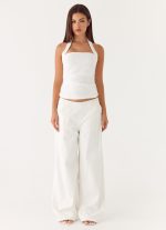 Seethal Low Rise Pants - White - 图片 3
