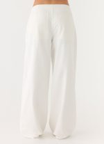 Seethal Low Rise Pants - White - 图片 5
