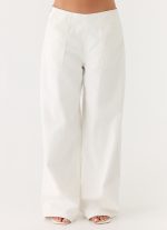 Seethal Low Rise Pants - White - 图片 6