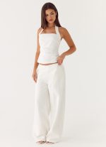 Seethal Low Rise Pants - White - 图片 7