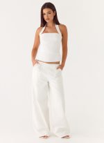 Seethal Low Rise Pants - White - 图片 8