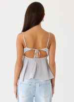Selina Cami Top - Misty Blue - 图片 3