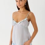 Selina Cami Top - Misty Blue