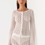 Selina Long Sleeve Top - Ivory