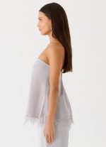Sella Strapless Top - Misty Blue - 图片 3