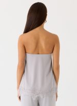 Sella Strapless Top - Misty Blue - 图片 2