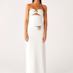 Shoreline Glow Maxi Skirt - Off White