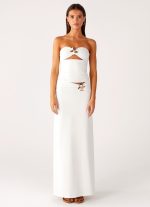 Shoreline Glow Maxi Skirt - Off White