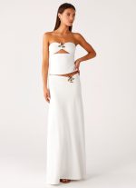 Shoreline Glow Maxi Skirt - Off White - 图片 5