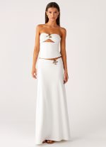Shoreline Glow Maxi Skirt - Off White - 图片 6