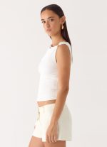 Short Notice Top - White - 图片 3