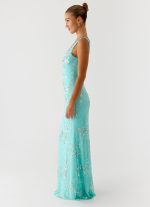 Silvana Maxi Dress - Aqua - 图片 4