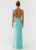 Silvana Maxi Dress - Aqua - 图片 5