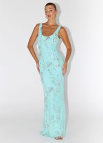 Silvana Maxi Dress - Aqua - 图片 7