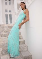 Silvana Maxi Dress - Aqua - 图片 2