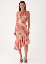 Sinnie Midi Dress - Botanic Cheetah