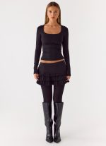 Skyler Mini Skort - Black - 图片 6