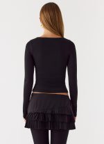 Skyler Mini Skort - Black - 图片 5