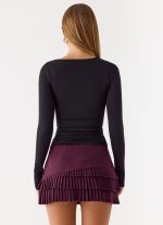 Skyler Mini Skort - Plum - 图片 4
