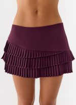 Skyler Mini Skort - Plum - 图片 5