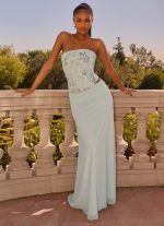 Solaire Strapless Corset Top - Pistachio - 图片 3