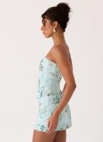 Solaire Strapless Corset Top - Pistachio - 图片 6