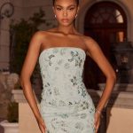 Solaire Strapless Corset Top - Pistachio