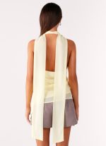 Solari Scarf Top - Yellow - 图片 3