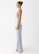Solo Sequin Maxi Dress - Misty Blue - 图片 3
