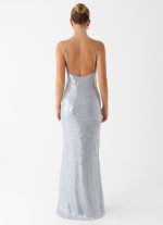 Solo Sequin Maxi Dress - Misty Blue - 图片 4