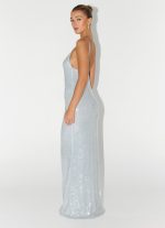 Solo Sequin Maxi Dress - Misty Blue - 图片 5