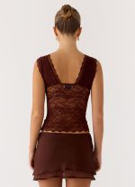 Sommers Lace Top - Chocolate - 图片 5