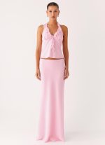 Star Girl Chiffon Maxi Skirt - Baby Pink - 图片 5