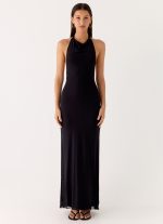 Starlight Nights Maxi Dress - Black