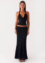Starlit Maxi Skirt - Black - 图片 2