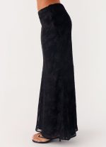 Starlit Maxi Skirt - Black - 图片 3