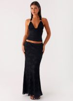 Starlit Maxi Skirt - Black - 图片 6