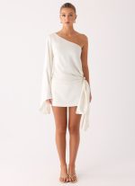 Statement Hour One Shoulder Top - Ivory - 图片 4