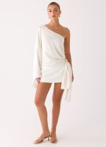 Statement Hour One Shoulder Top - Ivory - 图片 6