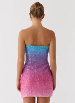 Step Closer Sequin Knit Mini Dress - Disco Ombre - 图片 3