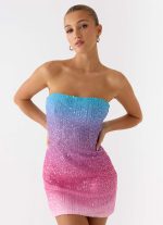 Step Closer Sequin Knit Mini Dress - Disco Ombre - 图片 5