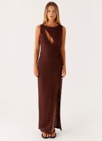 Sterling Wrap Maxi Dress - Chocolate - 图片 4