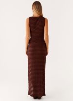 Sterling Wrap Maxi Dress - Chocolate - 图片 6