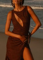 Sterling Wrap Maxi Dress - Chocolate - 图片 2