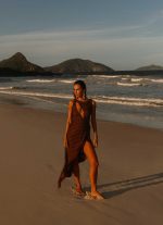 Sterling Wrap Maxi Dress - Chocolate - 图片 7