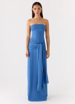 Stole My Heart Maxi Dress - Washed Navy