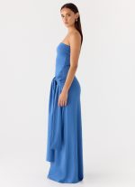 Stole My Heart Maxi Dress - Washed Navy - 图片 2