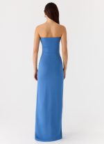 Stole My Heart Maxi Dress - Washed Navy - 图片 3